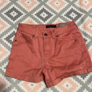 High waisted midi shorts